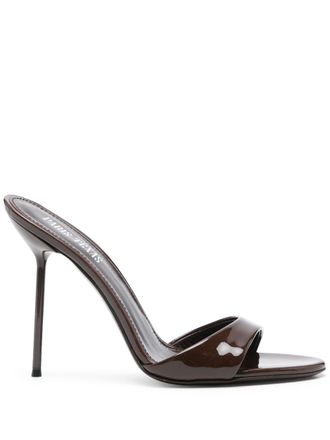PARIS TEXAS Lidia Leder-Absatzsandalen