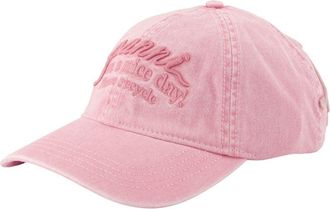 Ganni Womens B3020232-478 Washed Cotton Baseball Cap Pink