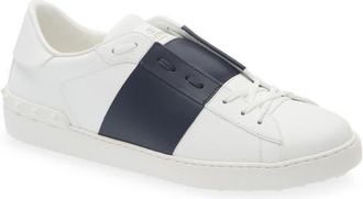 Valentino Garavani Open Sneaker in White/Blue at Nordstrom, Size 13Us