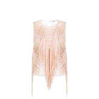 Elisabetta Franchi Dames, Tops, Roze, Maat: S Polyamide