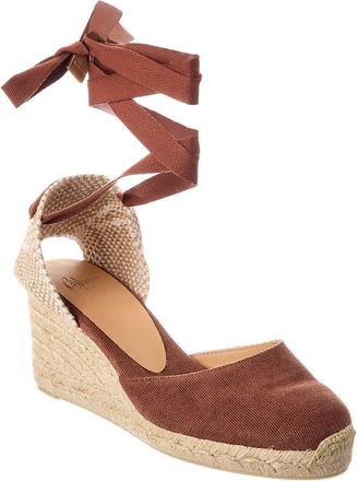 Castaner Carina Canvas Wedge Sandal