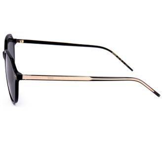HUGO BOSS BOSS1584S7C5IR Black Crystal Round Sunglasses - Black