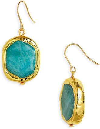 Karine Sultan Amazonite Drop Earrings in Gold at Nordstrom