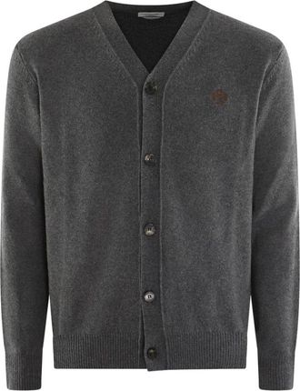 Jacob Cohen Cardigan Lana Cashmere - Heren - Vesten - Grijs - M - Wol - Truien & Vesten