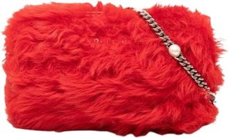 Miu Miu Pre-owned Shearling Crossbody - - Pre-owned - Donna - Rosso - ONE SIZE