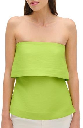 Aligne Felix Popover Strapless Top in Lime at Nordstrom, Size 12