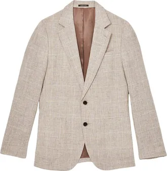Reiss Ashton Notch Linen Formal Jacket