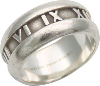 Tiffany & Co. Atlas Silver Silver 925 Band Ring (Pre-Owned)