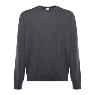Eleventy Round-neck Knitwear, male, Gray, M, Round-neck Knitwear
