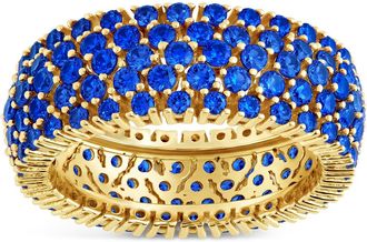 Sterling Forever Sterling Silver Sapphire CZ Yvonne Ring