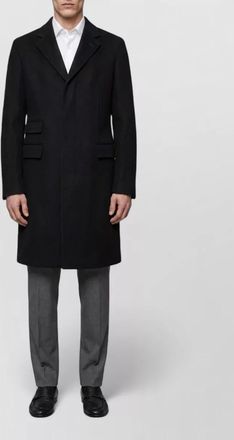 The Row wool single-breasted coat