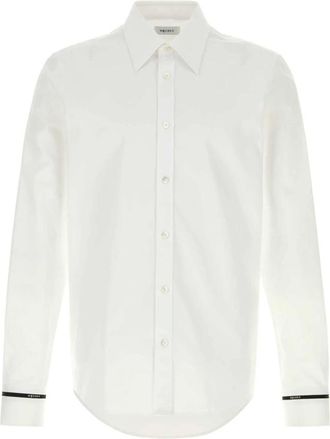 Alexander McQueen Poplin Shirt - Heren - Casual Overhemden - Wit - L - Katoen - Overhemden