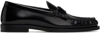 Auralee Black Soft Leather Slip-on Loafers from $1,030.00