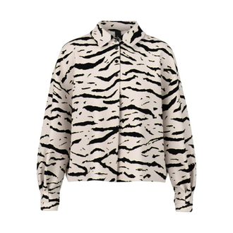 Marc Cain Luchtige blouse met dierenprint - Dames - Blouses & Shirts - Veelkleurig - Maat: XL Viscose