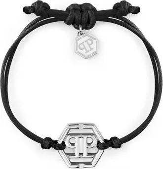Philipp Plein Friendship Bracelet Men in Black/stainlesssteel at Nordstrom