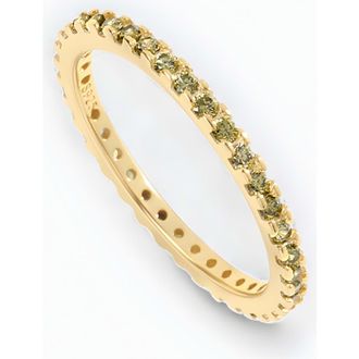 Mint & Lily August Birthstone Eternity Stacking Ring in 18K Gold Over Sterling Silver at Nordstrom, Size 10