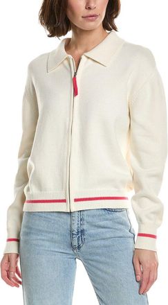 Brodie Varsity Zip Through Cashmere-Blend Jacket