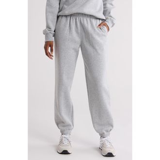 Abound Fleece Sweatpants in Grey Soft Heather at Nordstrom Rack, Size X-Large