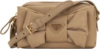 Prada Cross Body Bags, female, Beige, Size: ONE SIZE Shoulder Bag