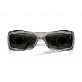 Versace Rectangle Full Rim Sunglasses - Gray