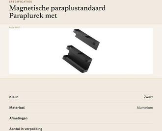 OEM Soporte Magn&eacute;tico Para Paraguas De Altura Regulable, Decorativo, De Acero Al Carbono, Para Hoteles (negro)