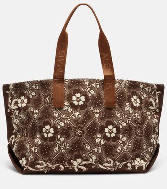Alemais Al&eacute;mais Floral canvas tote bag