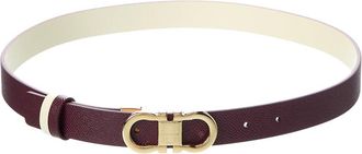 Ferragamo Gancini Reversible & Adjustable Leather Belt