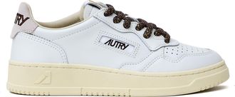 Autry White Chocolate Chip Medalist Low Leather Sneakers