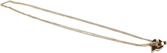 Ferragamo Womens Elegant Brass Necklace - Beige - One Size