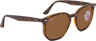 Ray-Ban Polarized Brown Classic B-15 Hexagonal Sunglasses RB4306 710/8354