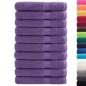Berkfield Home Premium Towels SOLUND 10 pcs Purple 100x200 cm 600 gsm