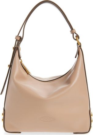 Tod's Mini Metal Dots Leather Shoulder Bag in Ginger Snap at Nordstrom