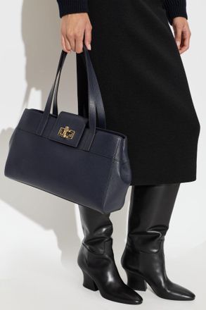 Furla Amelia Large Bag, Womens, Navy Blue