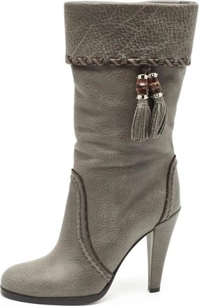 Gucci Stivali con decorazione 105mm - Grigio