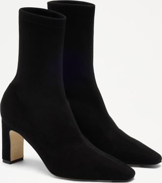 Russell & Bromley HALE SHORT Womens Black Stretch Ankle Boot