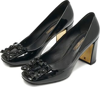 Louis Vuitton Pumps in pelle con tacco 80mm - Nero