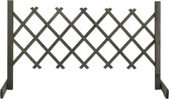 vidaXL Garden Trellis Fence Gray 47.2x23.6 Solid Firwood, 314823