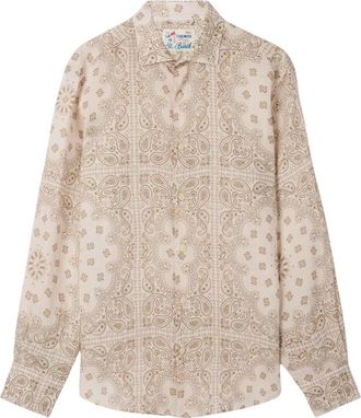 MC2 Saint Barth Camicia Pamplona - Heren - Casual Overhemden - Veelkleurig - L - Linnen - Overhemden