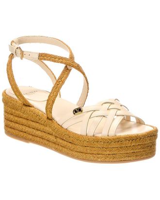 Valentino Vlogo Signature Leather Sandal