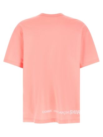 Comme Des Gar&ccedil;ons Crew Neck Cotton T-Shirt - Pink