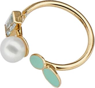 Aliita Petalos Flor Perla +AQ - Dames - Ringen - Geel - 52 MM - Accessoires