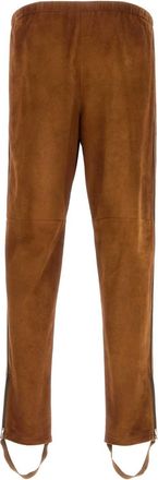 Prada Mens Suede Trousers Brown Lambskin