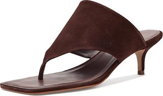 Schutz Sage Mid Stiletto Womens Sandals Root Brown : 10.5 M, Suede