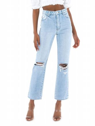 Rolla's Original High Rise Straight Leg Jeans In Sunbleach Worn