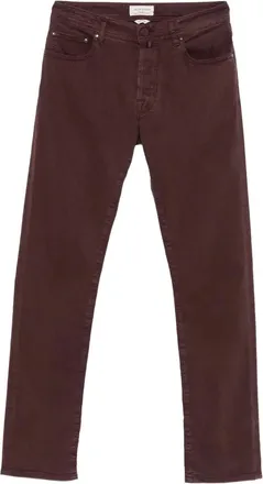 Jacob Cohen Scoot five-pocket cotton trousers - Brown
