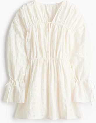 H&M Minikleid aus Spitze - White