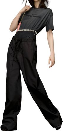 Maison Margiela Oversize Pleated Trousers In Black
