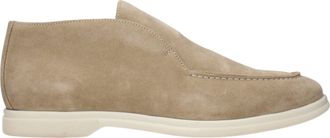 Eleventy Beige Leather Ankle Mens Boots