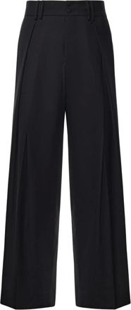 Dolce & Gabbana Pantalones de Lana Panama - Trousers - Hombre - Negro - XL