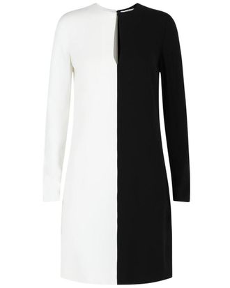 Givenchy Colorblocked Silk-Lined Sheath Dress